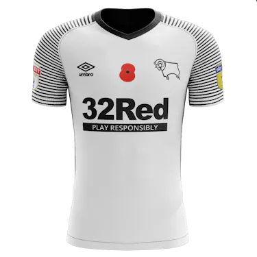 来自Derby County的George Evans球衣