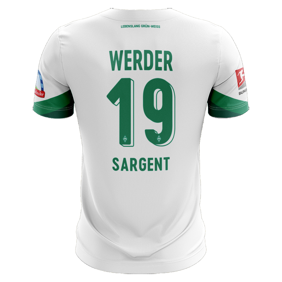 Werder Bremen 팀의 Joshua Sargent 셔츠