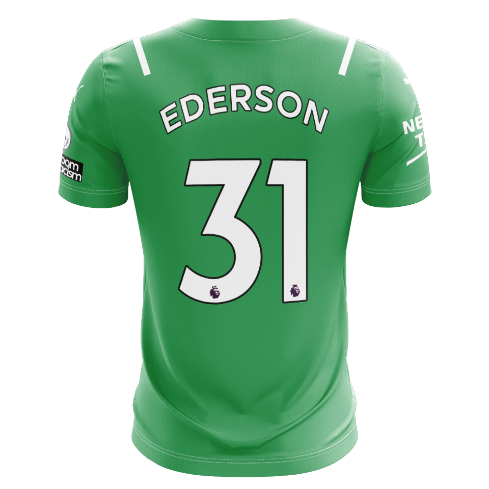 来自Manchester City的Ederson Santana de Moraes球衣