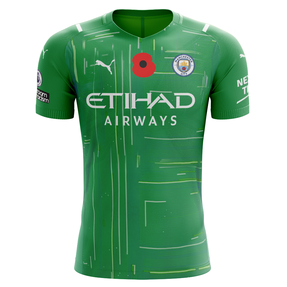 来自Manchester City的Ederson Santana de Moraes球衣