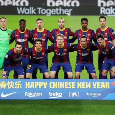 FC Barcelona 팀의 Francisco Trincão 셔츠