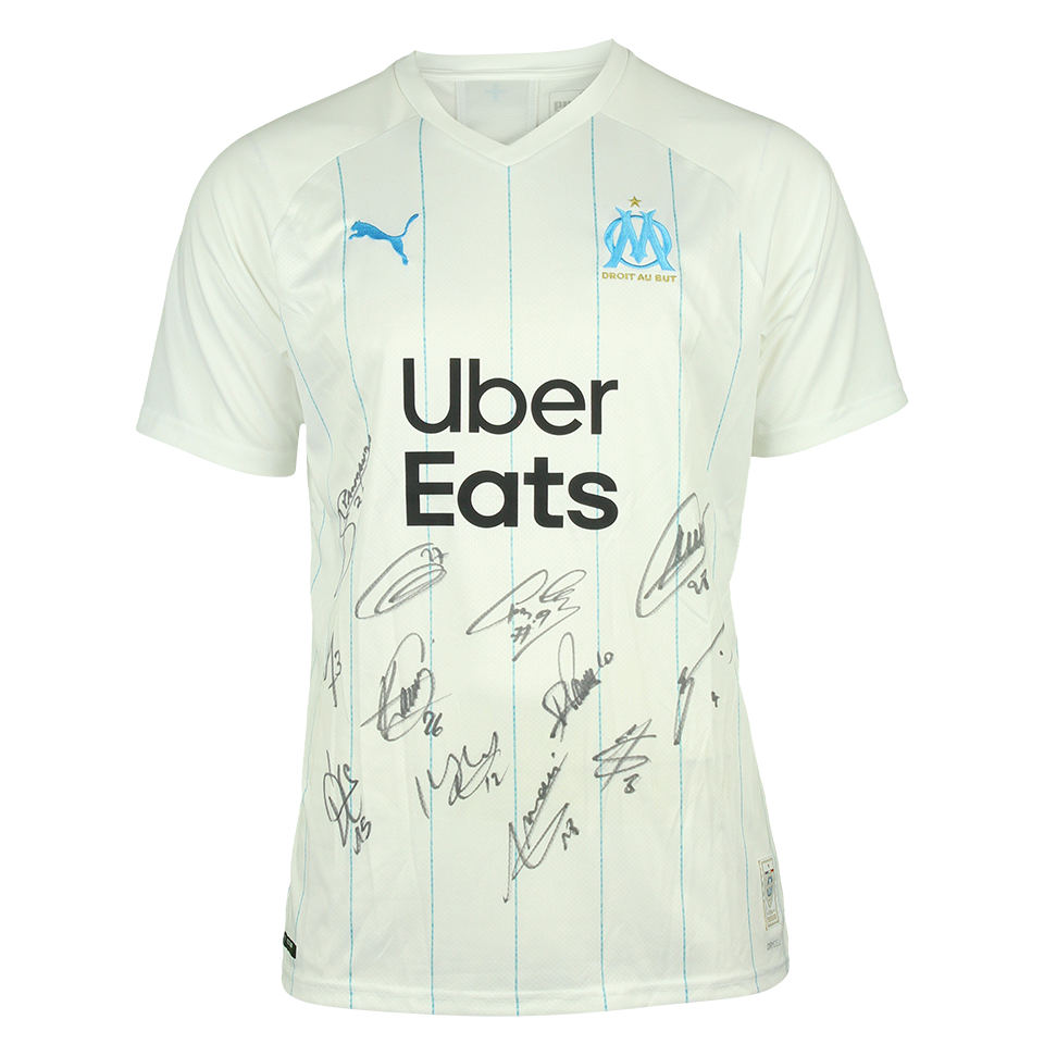 Squad Signed Olympique de Marseille Shirt 19/20