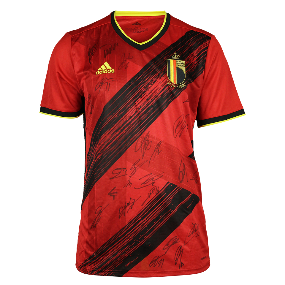 Squad Signed Belgian National Team Shirt 20/21