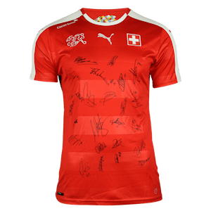 Squad Signed Swiss National Team Shirt 20/21