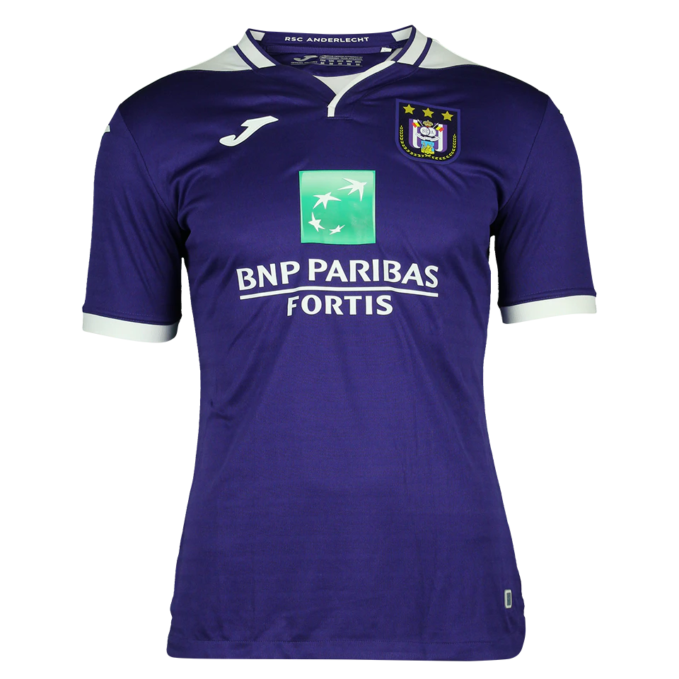 RSC Anderlecht Joma シャツ Simic 4 サイン入り Alexis Saelemaekers Squad Signed Shirt - RSC Anderlecht 19/20