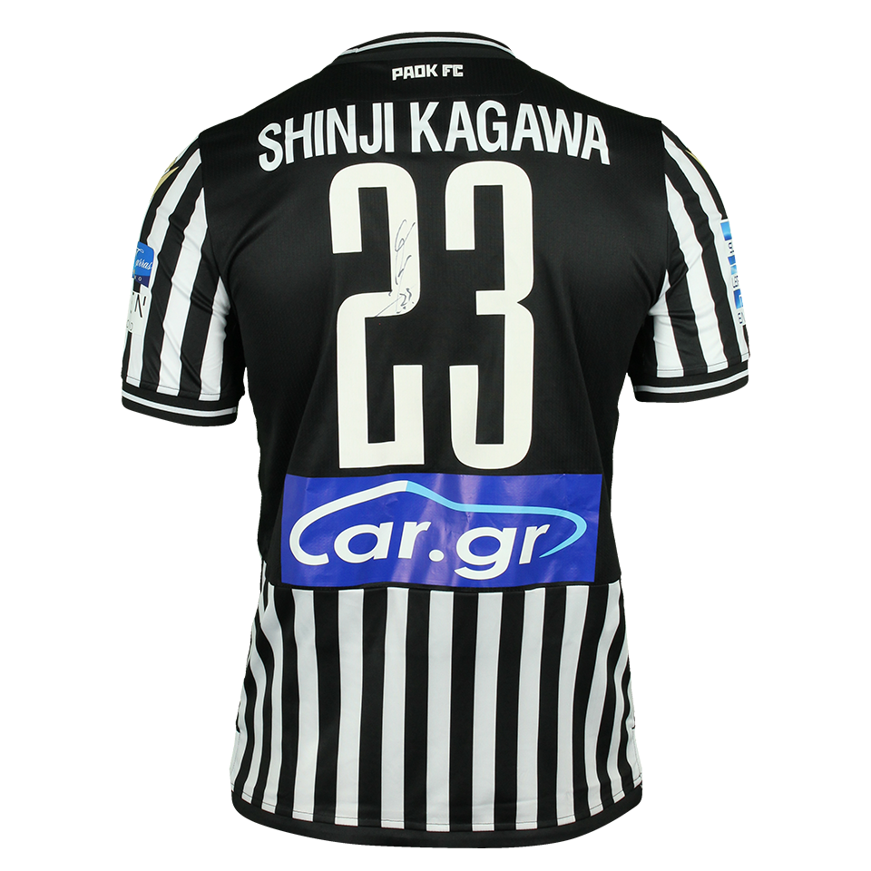 香川真司選手　サイン入りユニフォーム　PAOK FC レア】香川真司選手 サイン入りユニフォーム PAOK - メルカリ
