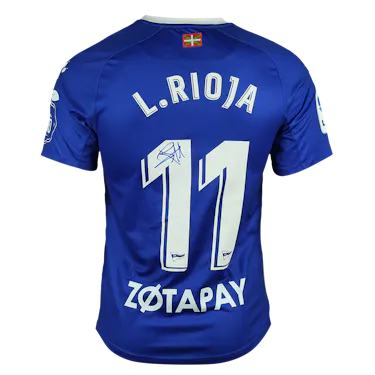 来自Deportivo Alavés的Luis Jesús Rioja González球衣