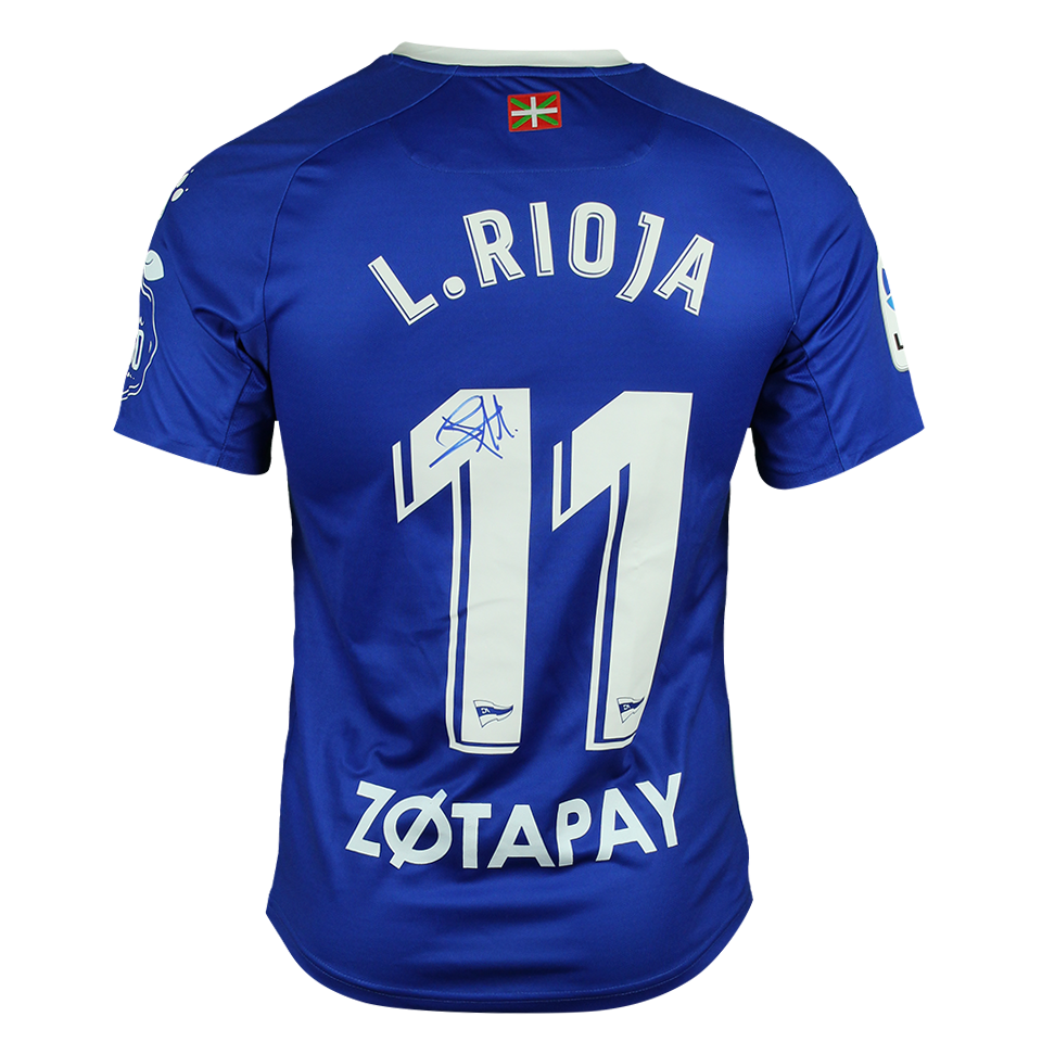 来自Deportivo Alavés的Luis Jesús Rioja González球衣