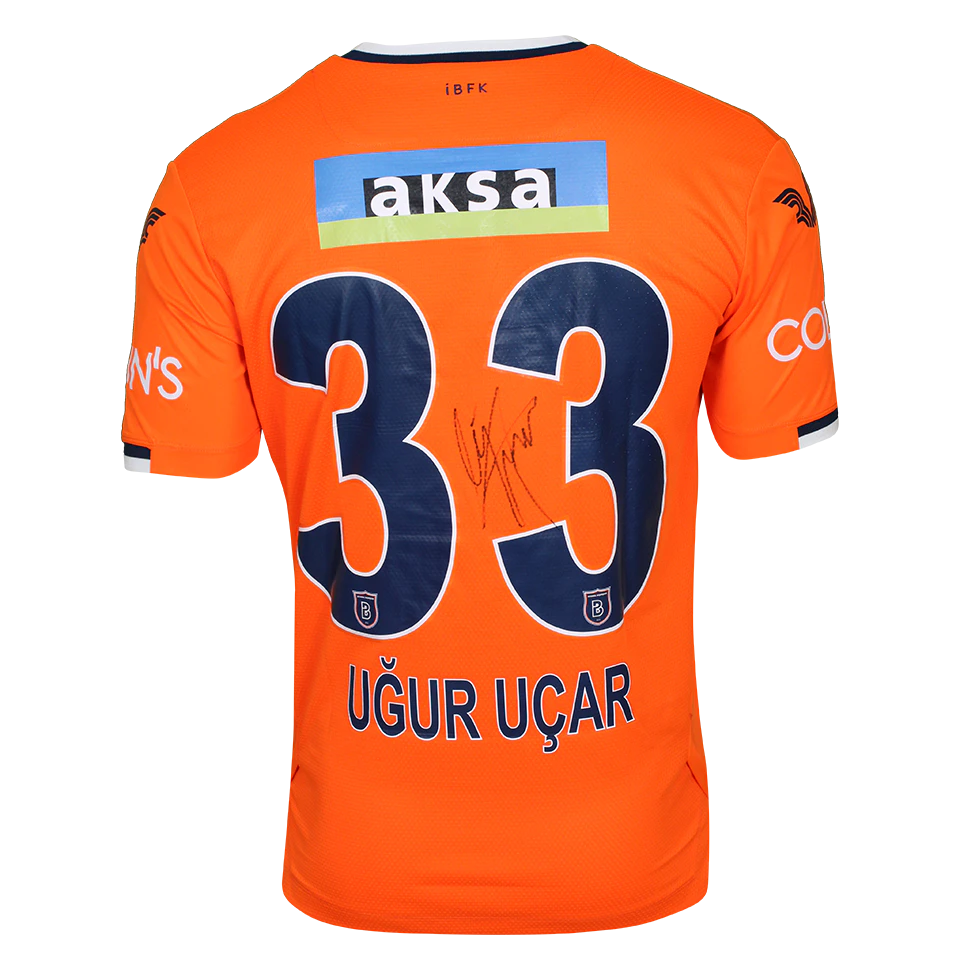 Maillot Istanbul Başakşehir 2016/17 Match Porté Taille M - Nike, Orange, Occasion