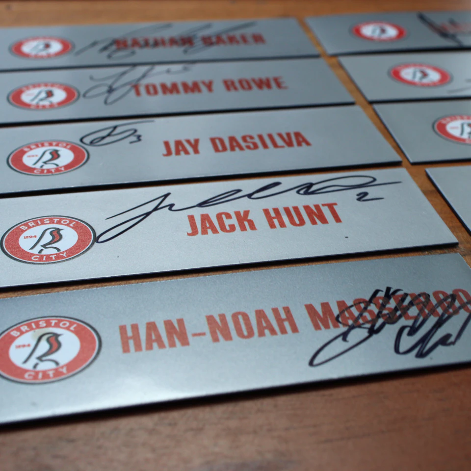 Dressing Room Name Tags