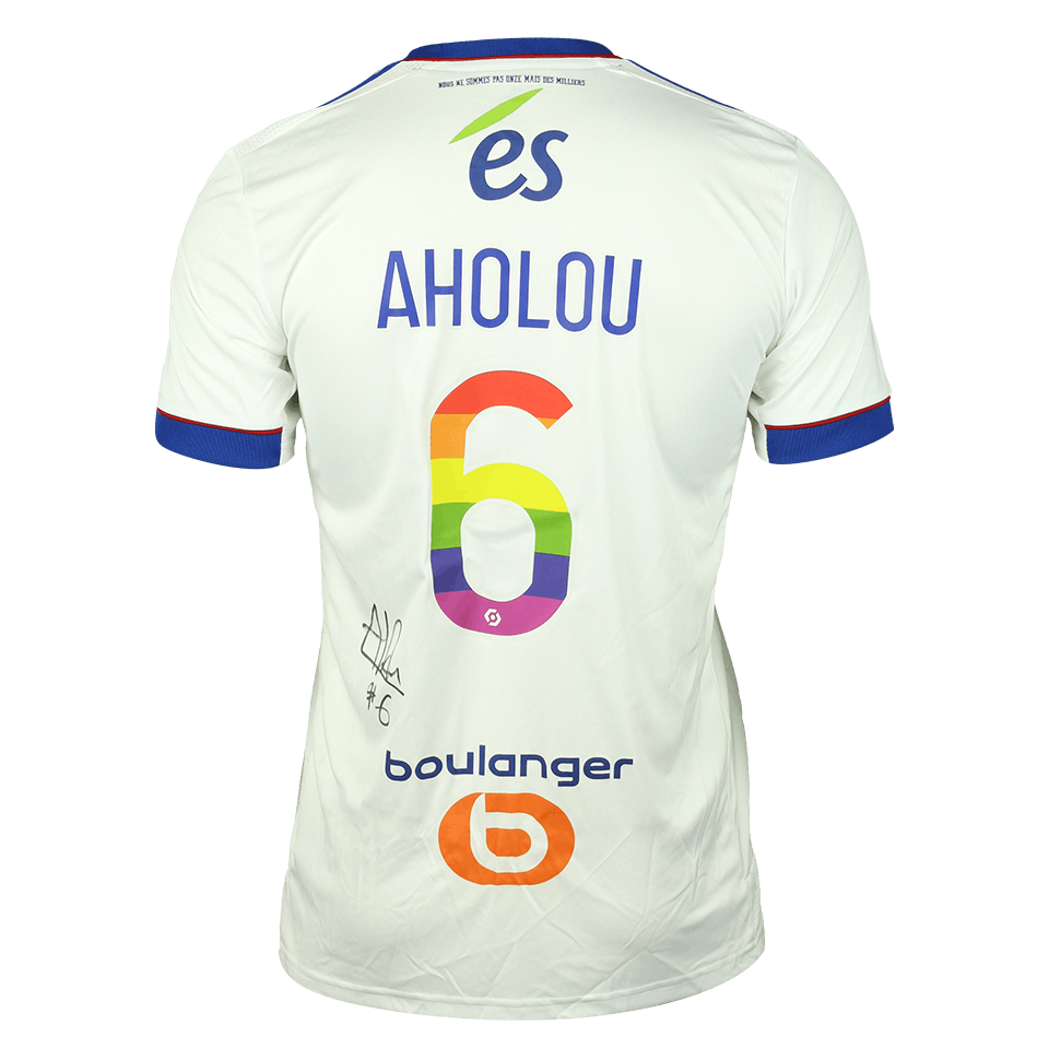 Jean Eudes Aholou RC Strasbourg Alsace MatchWornShirt