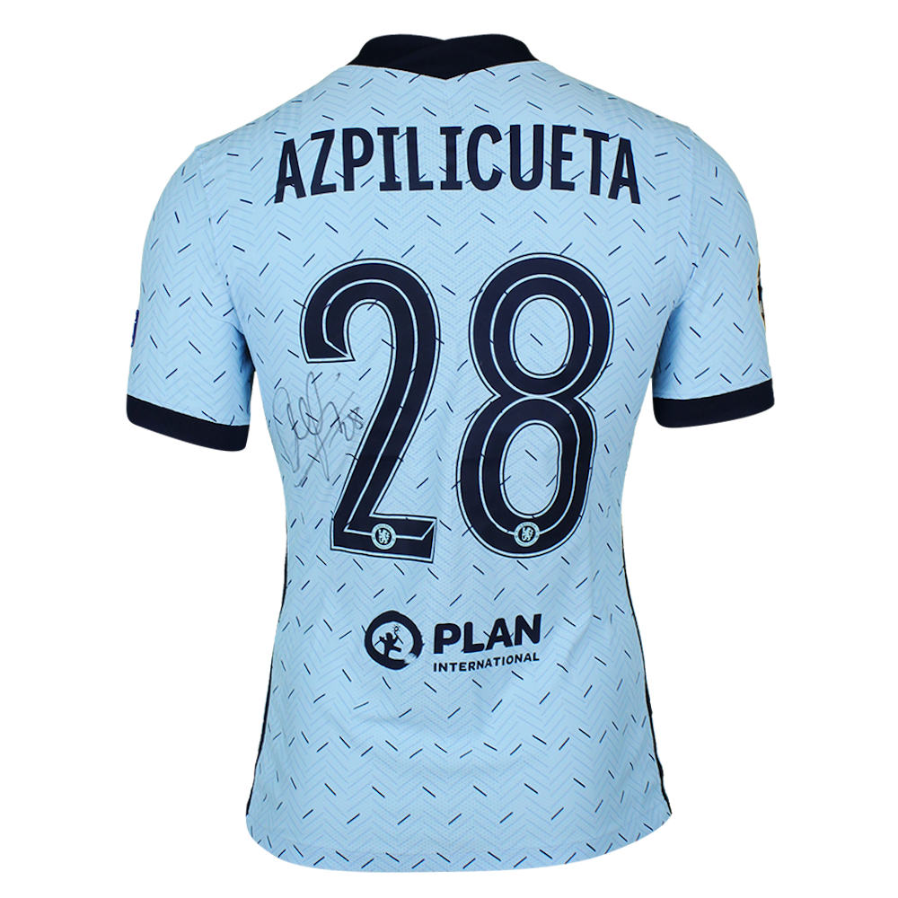 ウェア Chelsea 2020-21  Uniform Azpilicueta César Azpilicueta | Chelsea - Plan International | MatchWornShirt
