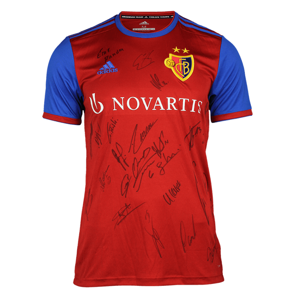 Squad Signed FC Basel Shirt 19/20 - Maillots Solidaires