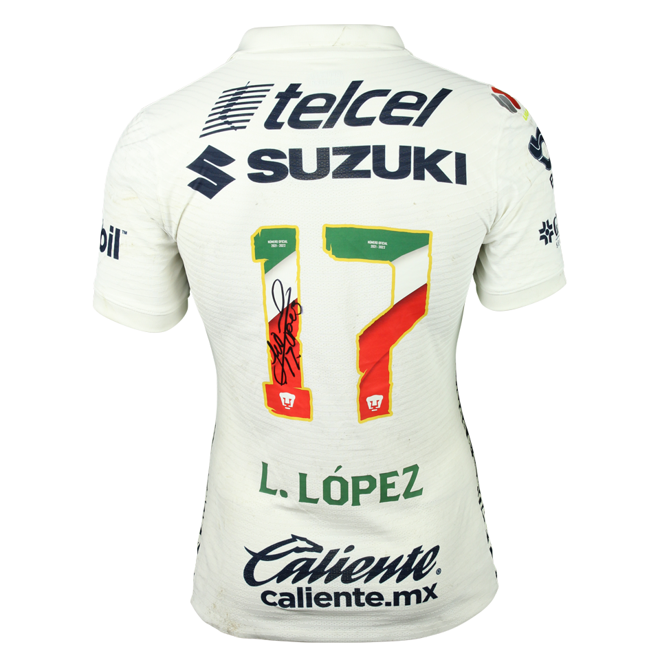 来自Pumas的Leonel López González球衣