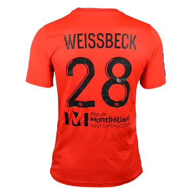 FC Sochaux-Montbéliard 팀의 Gaëtan Weissbeck 셔츠
