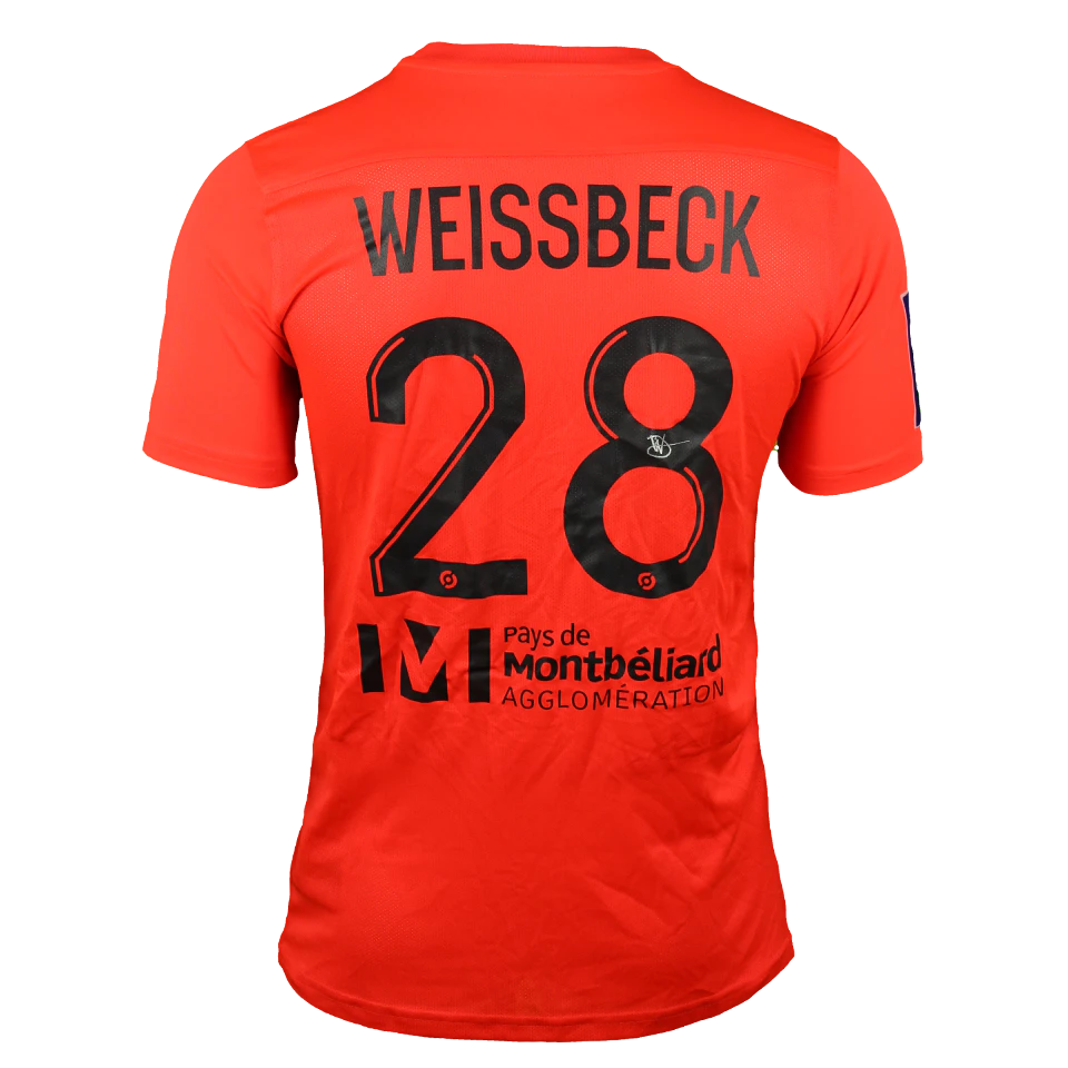 来自FC Sochaux-Montbéliard的Gaëtan Weissbeck球衣