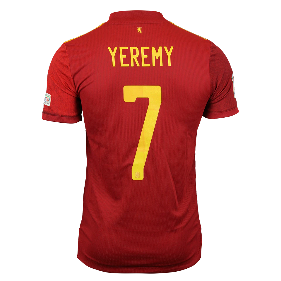 Yeremy Pino Spain jersey
