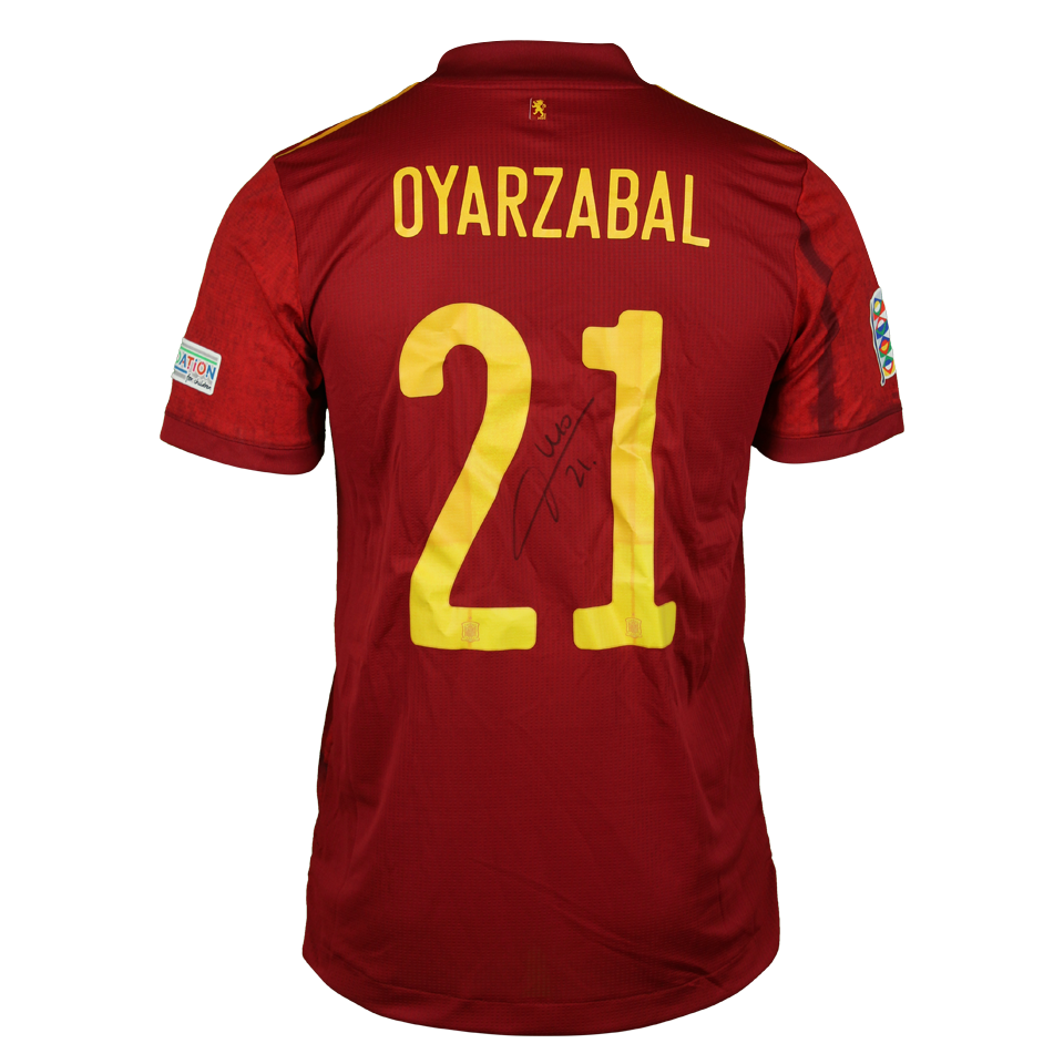 Mikel Oyarzabal Ugarte Spain shirt