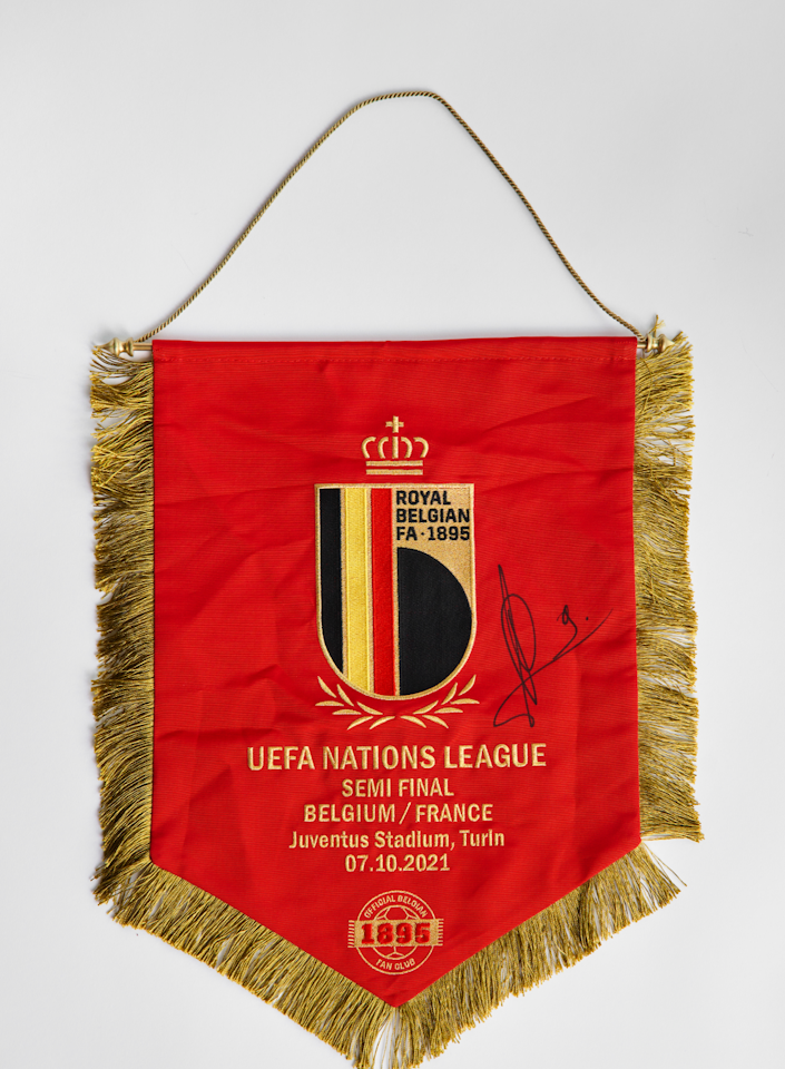 Official Pennant of the Semi-Final of the UEFA Nations League - Signed by Romelu Lukaku