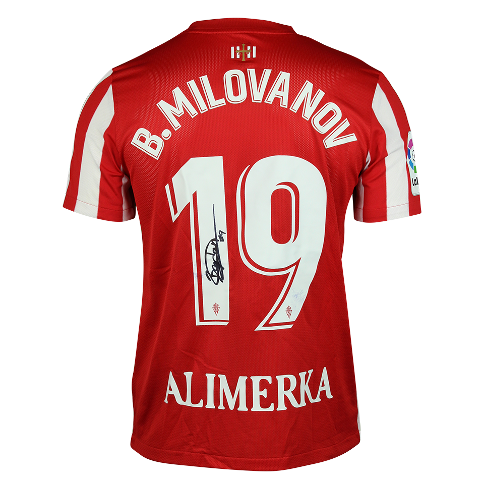 Bogdan Milovanov Sporting Gijón shirt