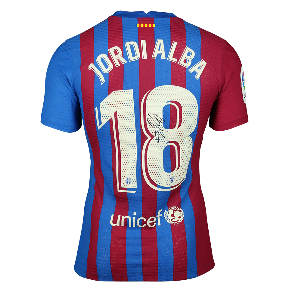 Jordi Alba | FC Barcelona - Valencia CF | MatchWornShirt