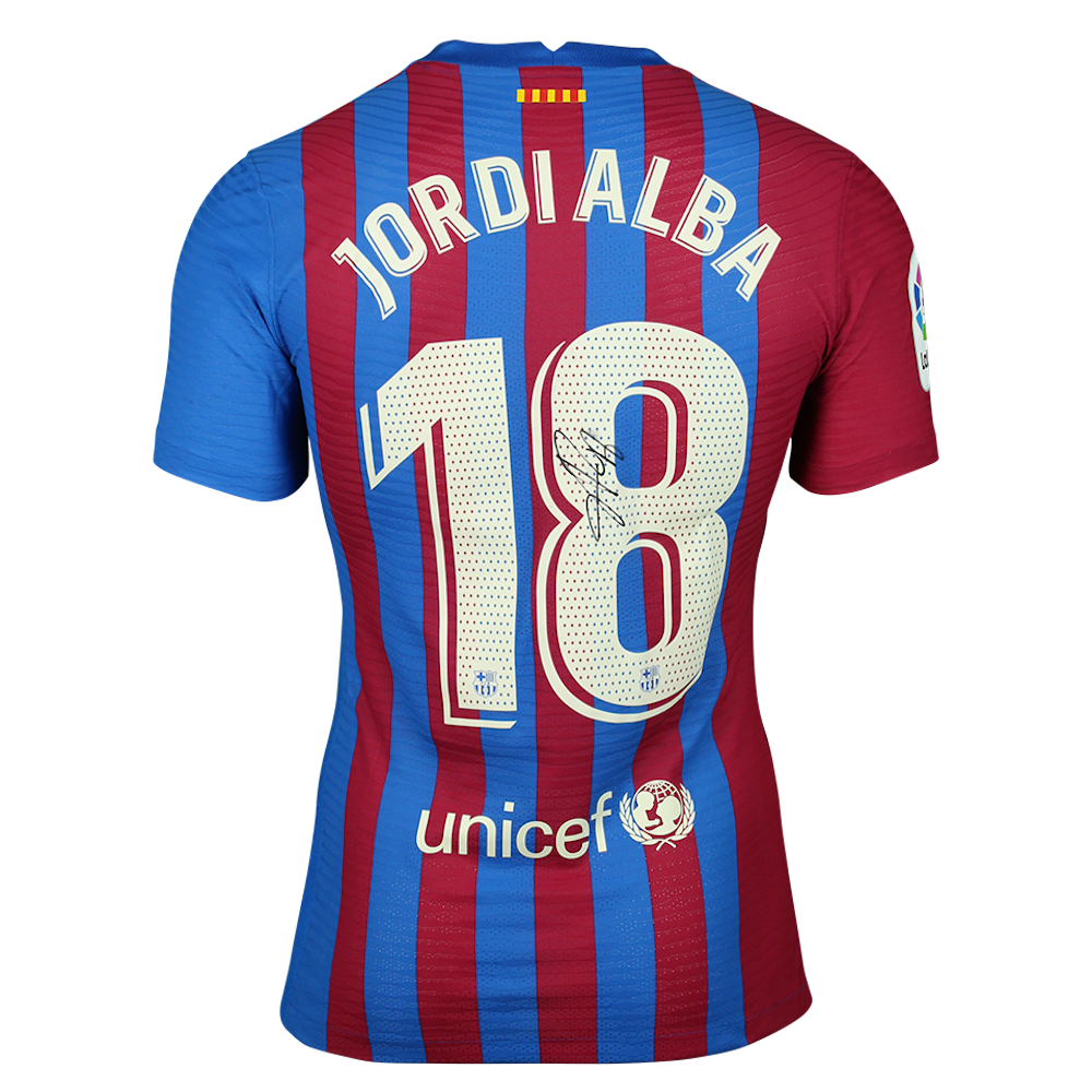 Jordi Alba | FC Barcelona - Valencia CF | MatchWornShirt