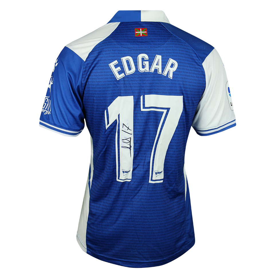 Deportivo Alavés 팀의 Edgar Antonio Méndez Ortega 셔츠