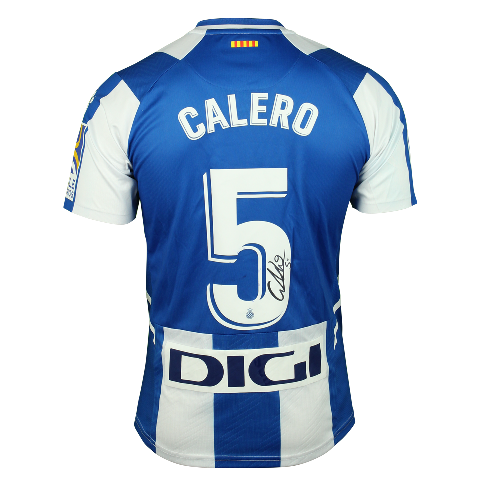 来自RCD Espanyol De Barcelona的Fernando Calero Villa球衣