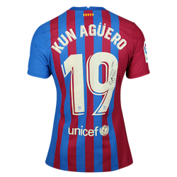FC Barcelona Nike Kun Agüero 19番 シャツ Sergio Kun Agüero shirt vs Real Madrid - Last ever career goal!