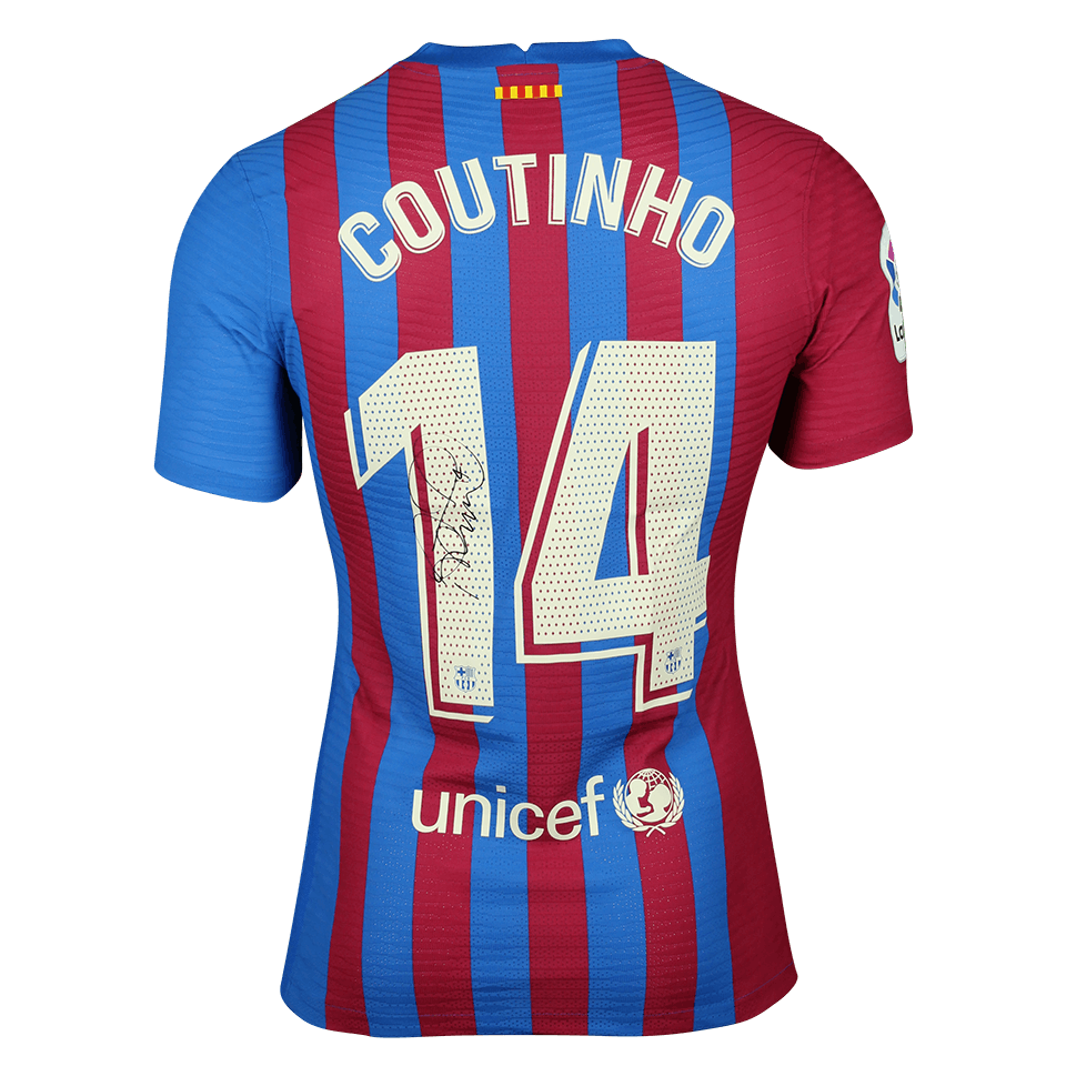 offset opgraven filosoof Philippe Coutinho | FC Barcelona - Valencia CF | MatchWornShirt