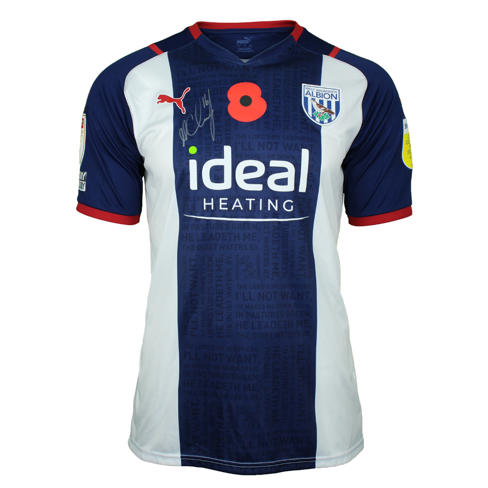 West Bromwich Albion 팀의 Matt Clarke 셔츠