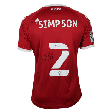 来自Bristol City的Danny Simpson球衣