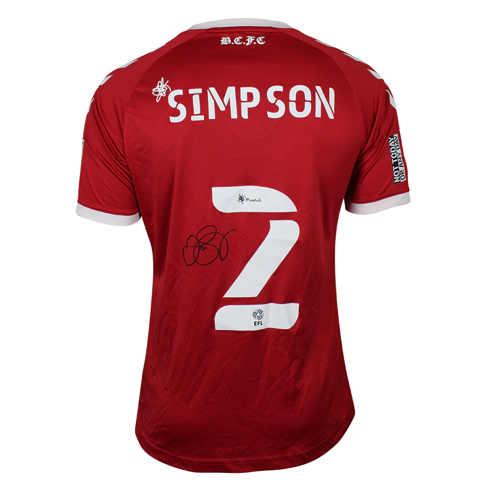 来自Bristol City的Danny Simpson球衣