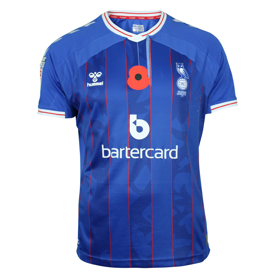 Carl Piergianni Oldham Athletic shirt