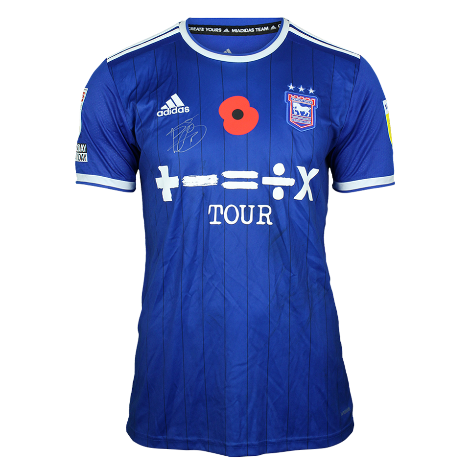 Lee Evans Ipswich Town shirt