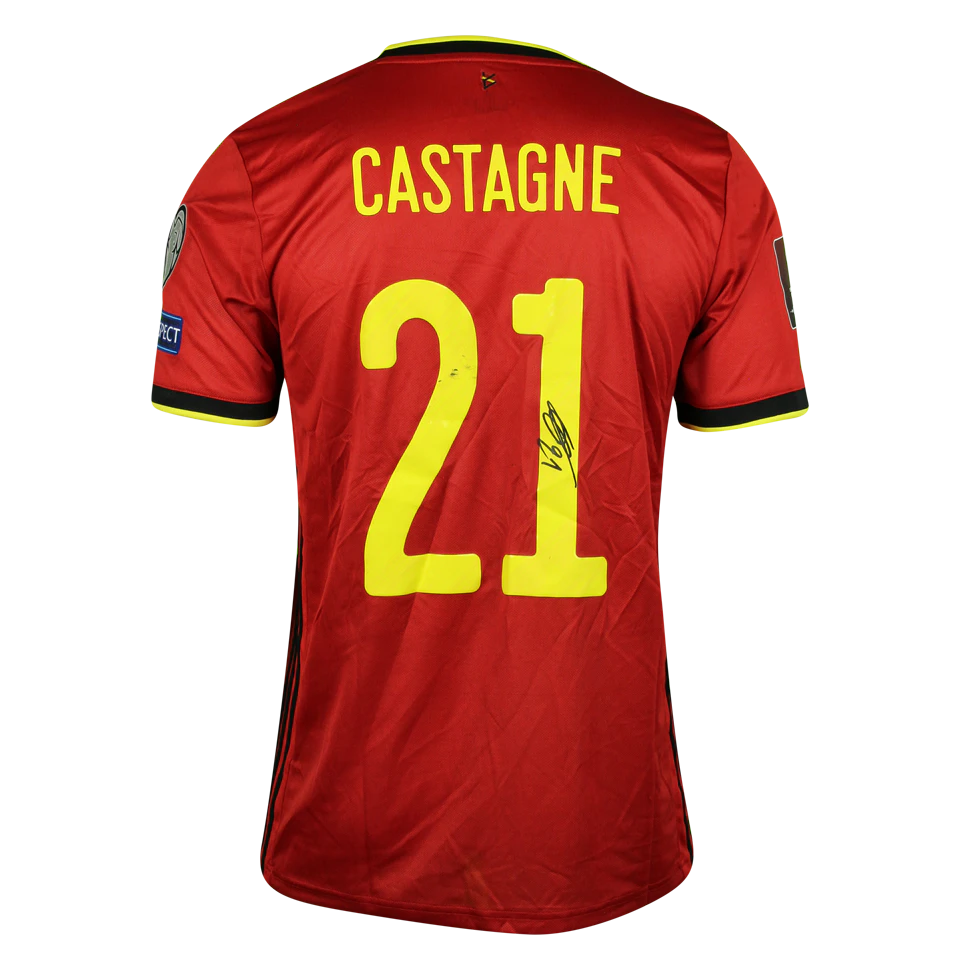 来自Belgium的Timothy Castagne球衣