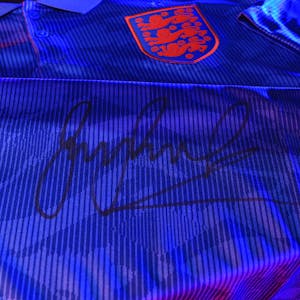 England Shirt Signed By Gary Lineker
