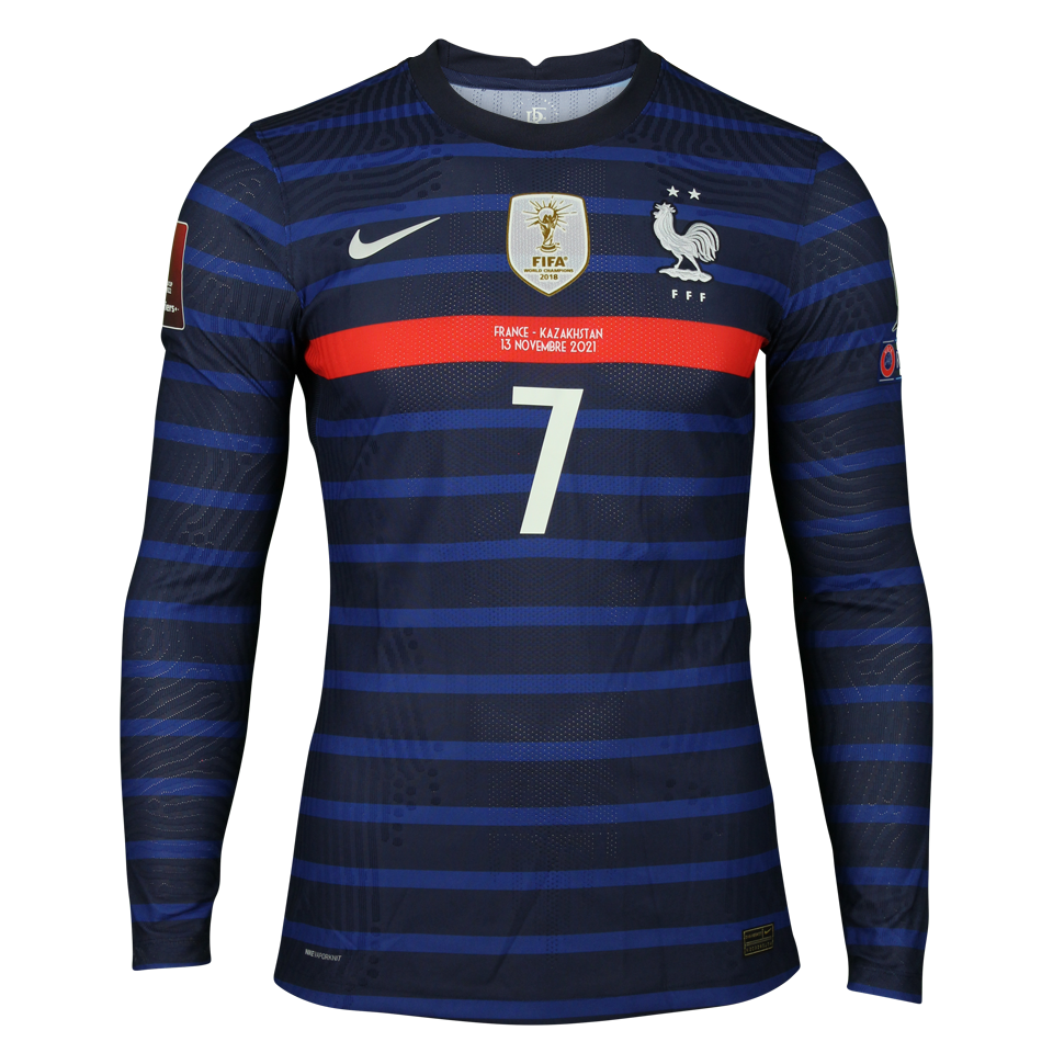 フランス代表 GRIEZMANN 7 シャツ 2018 France Away Shirt Griezmann #7 (XXL)
