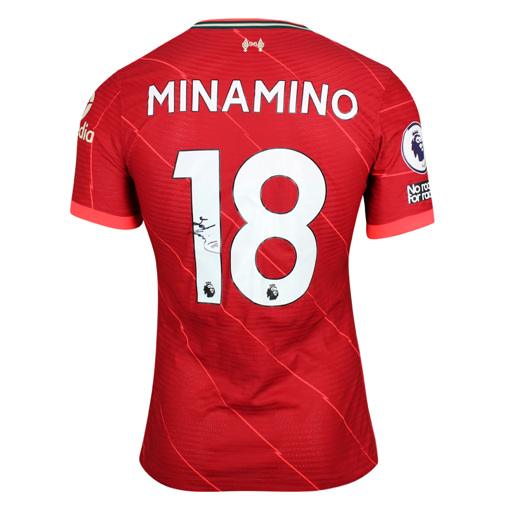 Takumi Minamino 南野拓実 | Liverpool - Southampton | MatchWornShirt