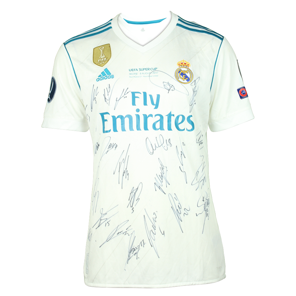 UEFA Supercup Skopje 8/8/17 - Signed by all