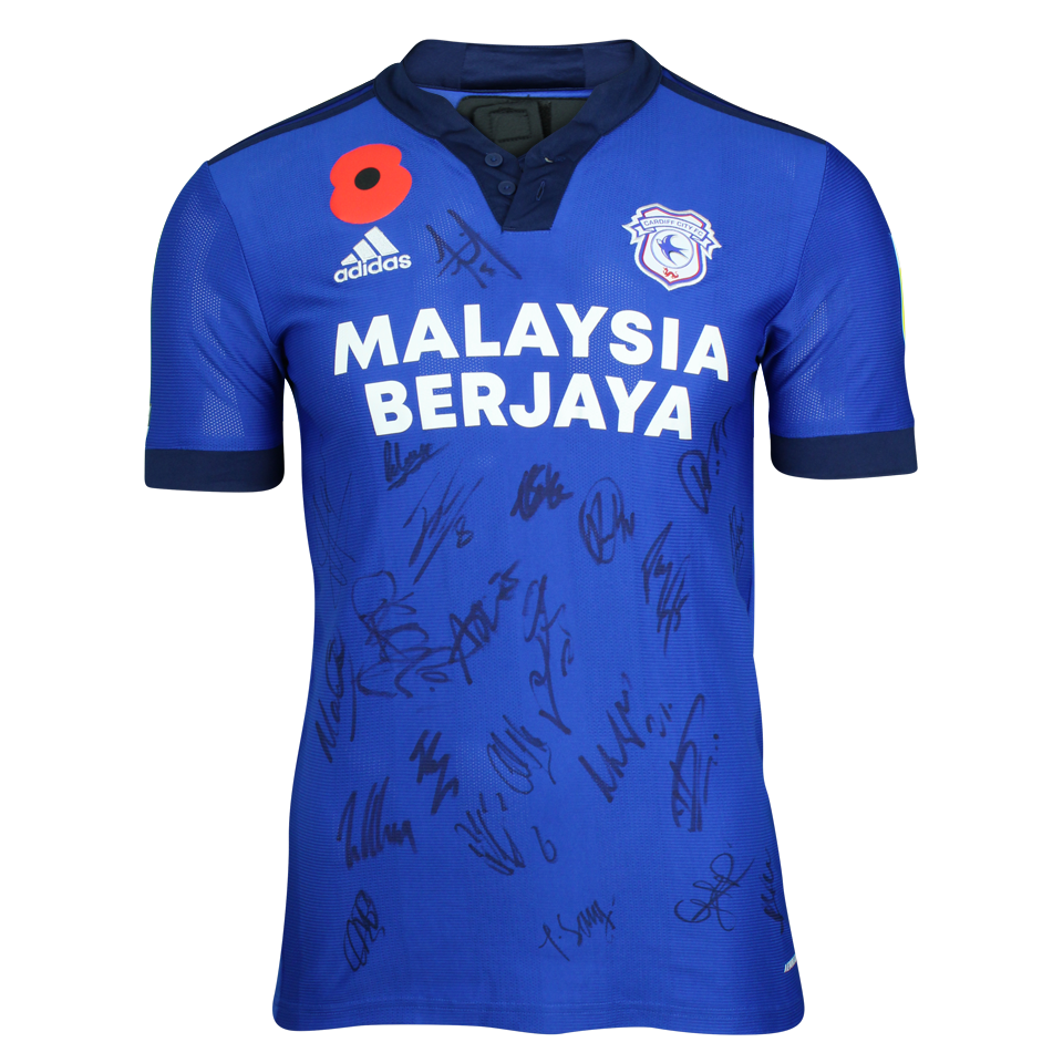 Squad Signed Shirt - Mark Harris | Cardiff City