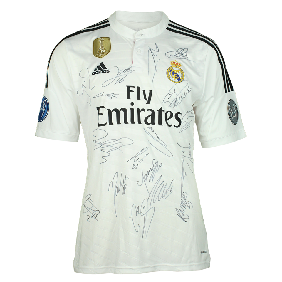 Squad Signed Shirt | Champions League '10' 2014/15 - Cristiano Ronaldo