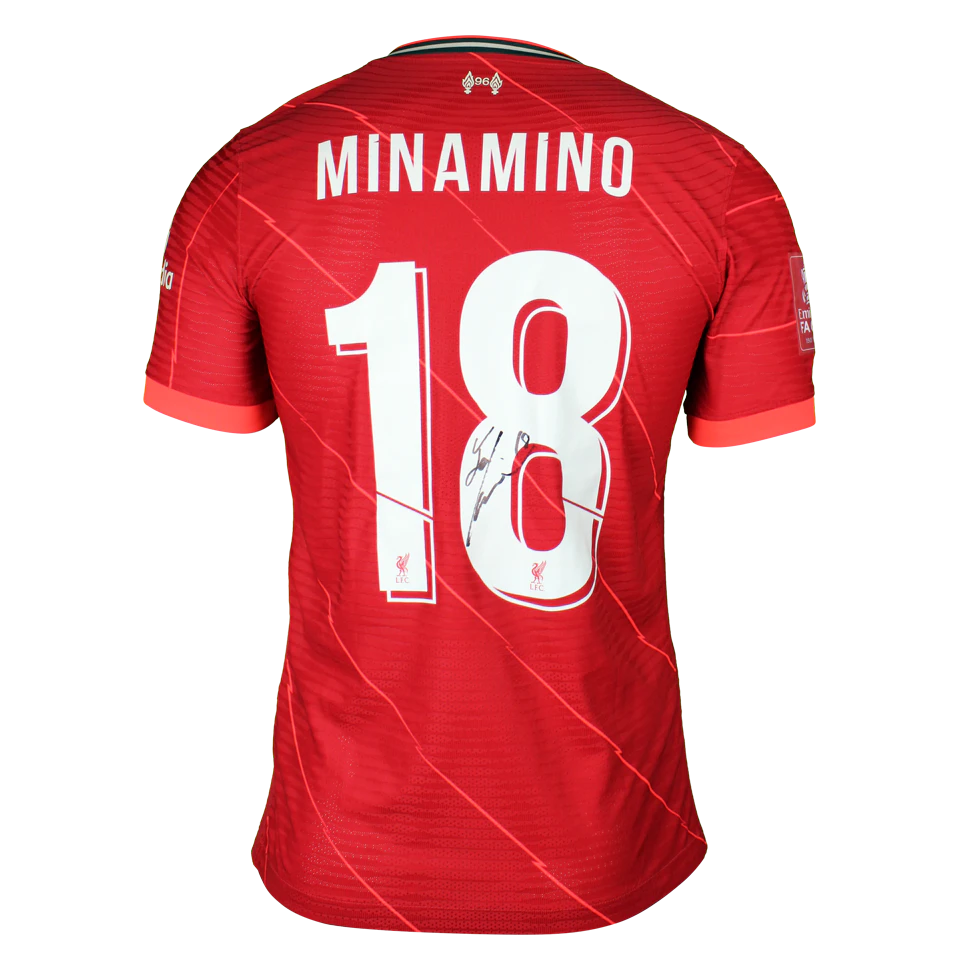 Takumi Minamino 南野拓実 | Liverpool - Norwich City | MatchWornShirt