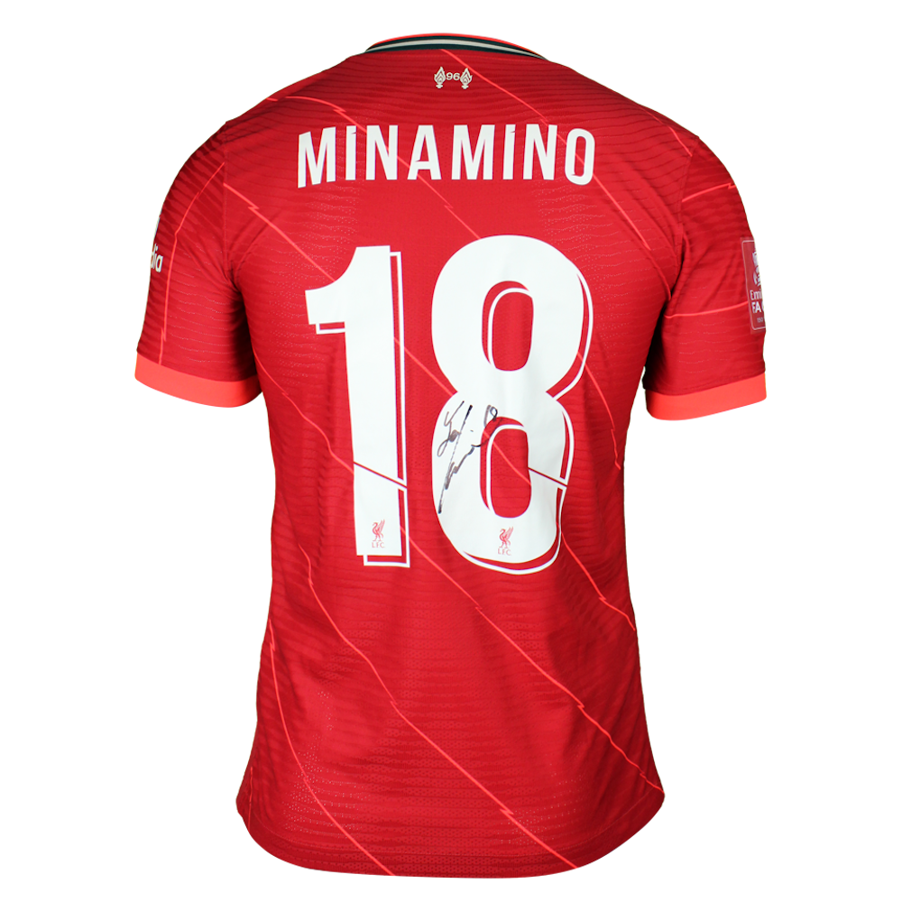 Takumi Minamino 南野拓実 | Liverpool - Norwich City | MatchWornShirt