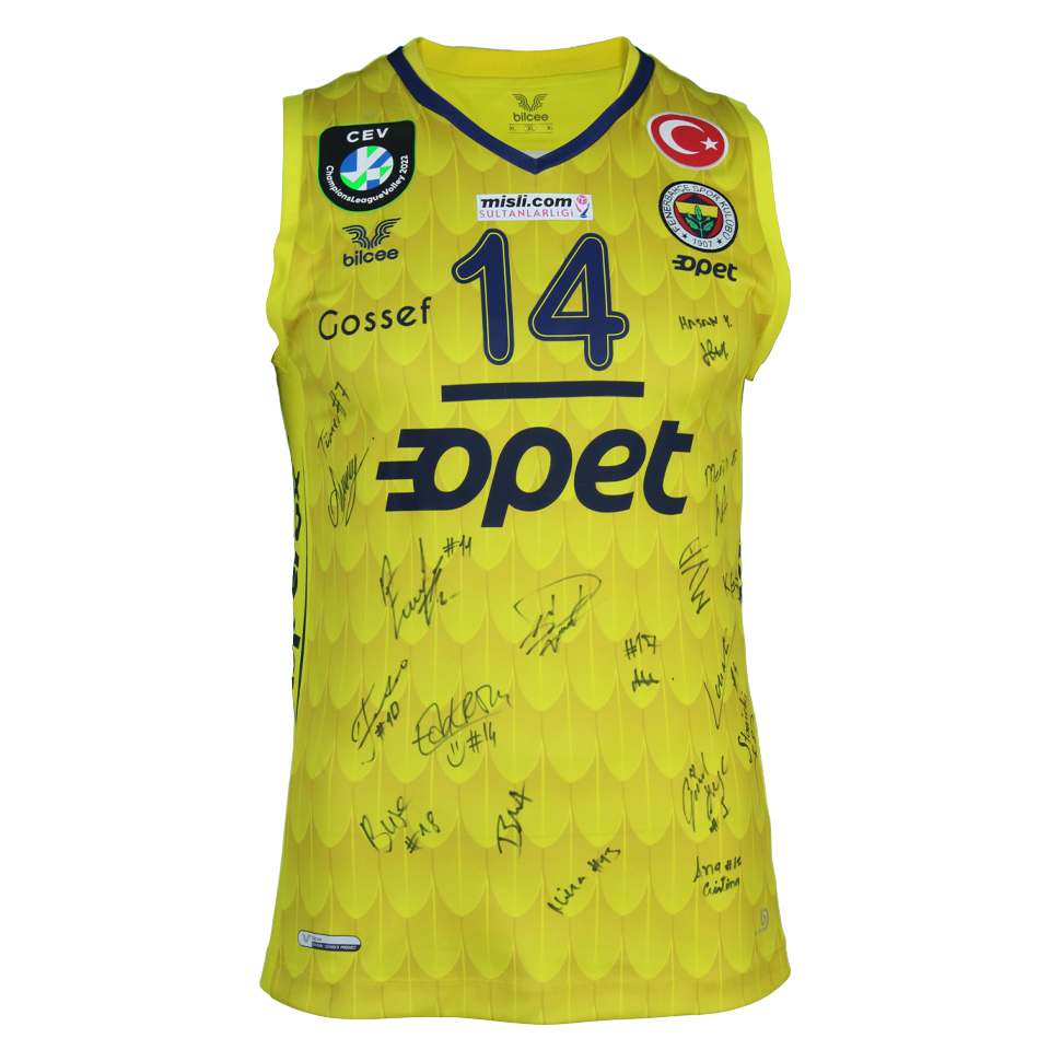 Eda Erdem Dündar Squad Signed Shirt (Signed by Women's and Men's Team Players)