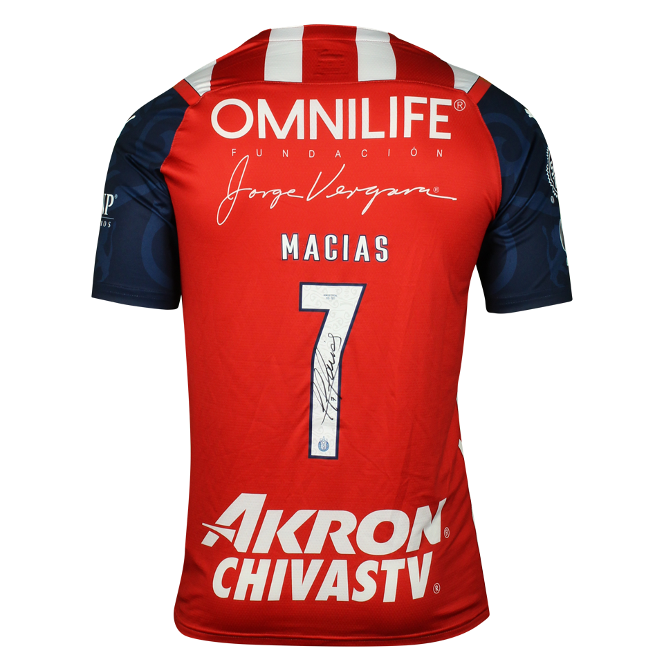 Chivas Guadalajara 팀의 José Juan Macías 셔츠