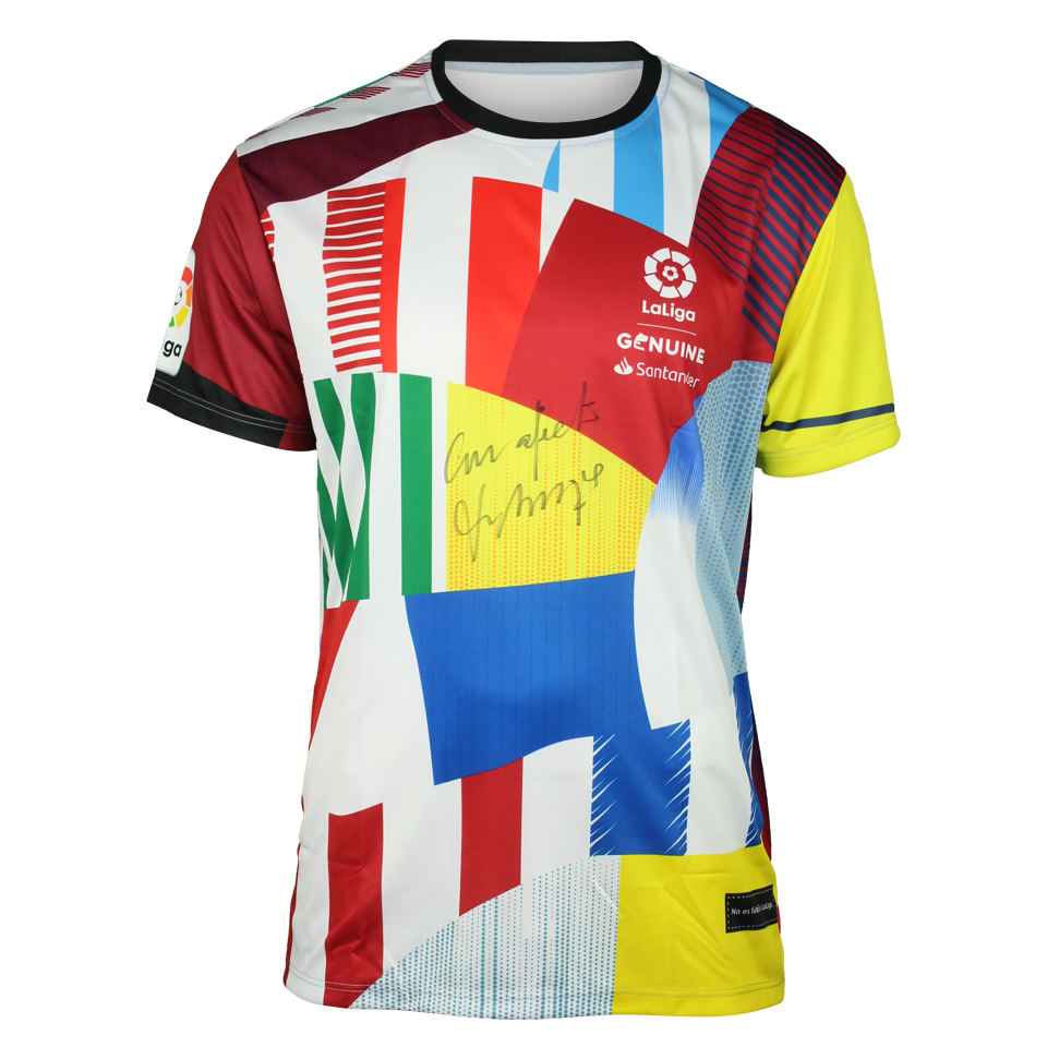 'LaLiga Genuine Santander' Shirt | Signed By Ambassador Vicente Del Bosque