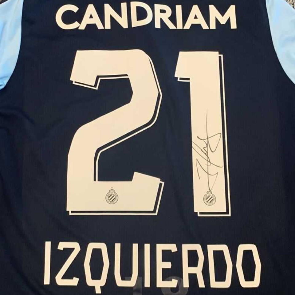 José Izquierdo Club Brugge shirt