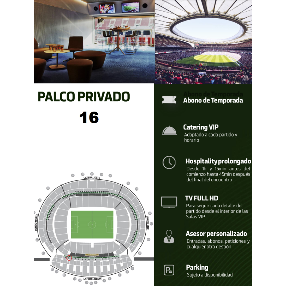 2 VIP Tickets For Atletico Madrid - Espanyol
