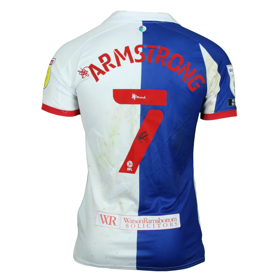 来自Blackburn Rovers的Adam Armstrong球衣